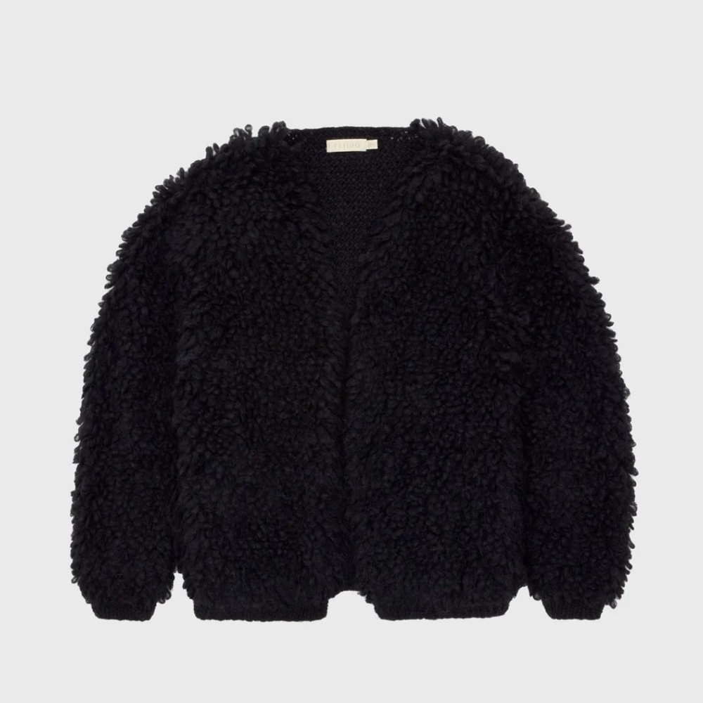 SOLD Tejido Shag Bomber Alpaca Loop Knit